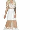 For Love & Lemons Ivory Carmine Maxi Dress