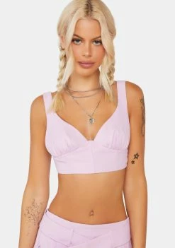 For Love & Lemons Natasha Crop Top Bra Tops