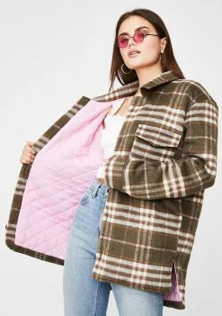 For Love & Lemons Outerwear Courtney Plaid Jacket