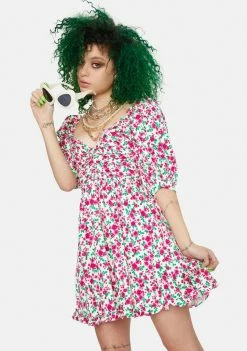 For Love & Lemons Dresses Petal Puff Sleeve Mini Dress