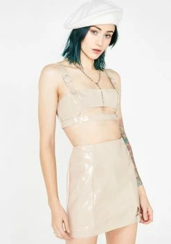 For Love & Lemons High Roller Latex Top