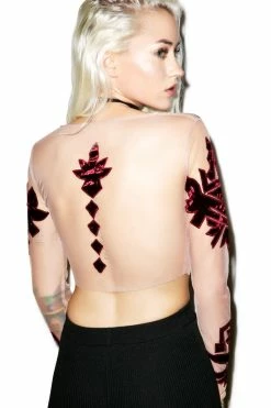 For Love & Lemons Vienna Crop Top Tops