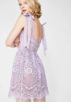 For Love & Lemons Dresses Valentina Lace Mini Dress