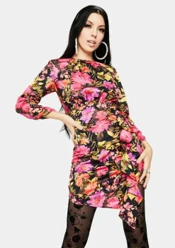 For Love & Lemons Dakota Long Sleeve Mini Dress