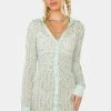 For Love & Lemons Drea Long Sleeve Mini Dress