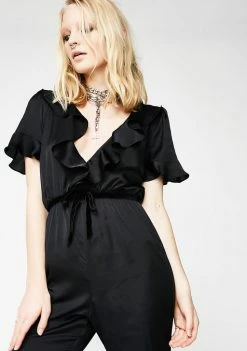 For Love & Lemons Bette Open Back Romper Jumpsuits & Rompers