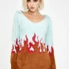 For Love & Lemons Dresses Flame Mohair Sweater Dress