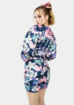 For Love & Lemons Wyatt Floral Mini Dress Dresses