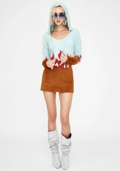 For Love & Lemons Dresses Flame Mohair Sweater Dress