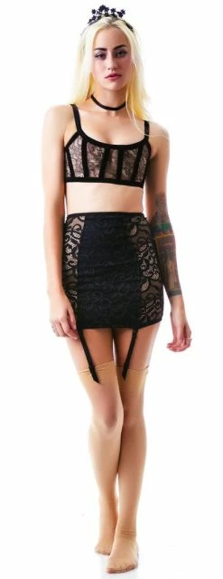 For Love & Lemons Film Noir Boned Bustier