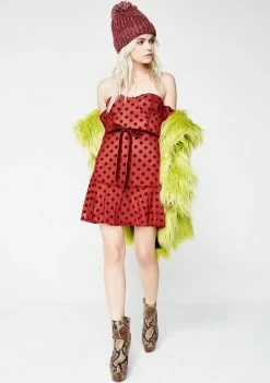 For Love & Lemons Dresses Dotty Strapless Dress