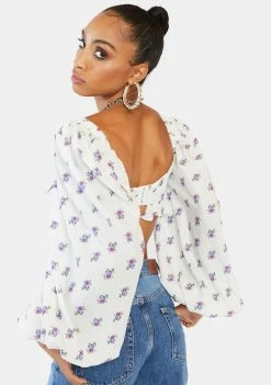 For Love & Lemons Viola Crop Top