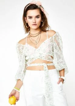 For Love & Lemons Eclair Crop Top