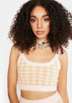 For Love & Lemons Cher Crop Tank Sweater