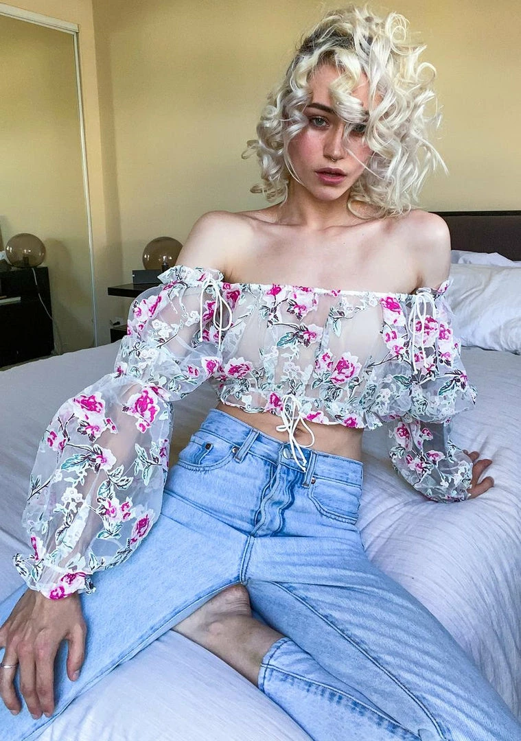 Best reviews of 🥰 For Love & Lemons Lovell Burnout Crop Top Tops ❤️ 2 For Love & Lemons Lovell Burnout Crop Top Tops