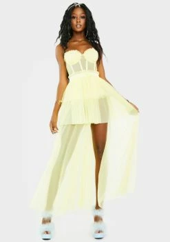 For Love & Lemons Sunshine Maxi Dress