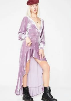 For Love & Lemons Viva Velvet Maxi Dress