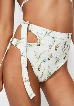 For Love & Lemons Swim Brooke Buckle Bikini Bottoms