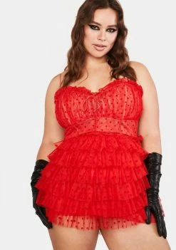 For Love & Lemons Plus Jules Mini Dress