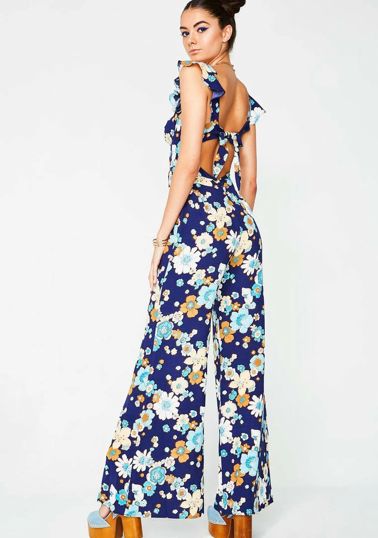 Flash Sale π― For Love & Lemons Magnolia Ruffled Jumpsuit π 4 For Love & Lemons Magnolia Ruffled Jumpsuit