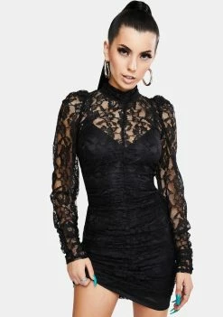 For Love & Lemons Aiden Lace Mini Dress