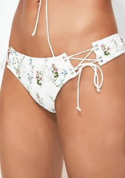 For Love & Lemons Swim Christy Lace-Up Bikini Bottoms