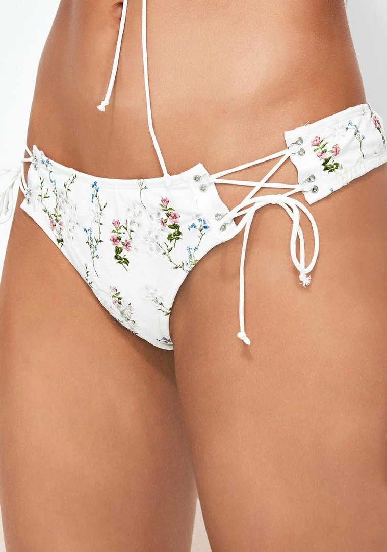 Buy π For Love & Lemons Swim Christy Lace-Up π Bikini Bottoms 𧨠1 For Love & Lemons Swim Christy Lace-Up Bikini Bottoms