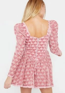 For Love & Lemons Theresa Velvet Mini Dress Dresses