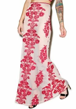 For Love & Lemons Bottoms Temecula Maxi Skirt