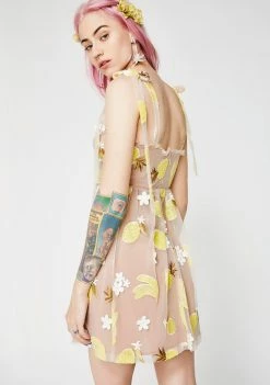 For Love & Lemons Fruitpunch Sequin Mini Dress