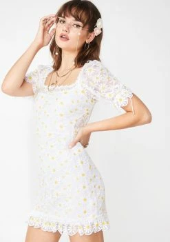 For Love & Lemons Brulee Daisy Mini Dress Dresses
