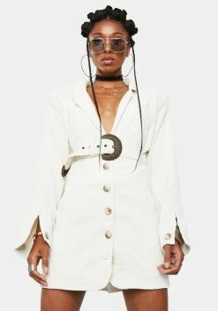 For Love & Lemons Dresses Ivory Carson Blazer Dress