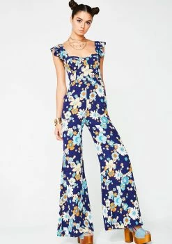 For Love & Lemons Magnolia Ruffled Jumpsuit