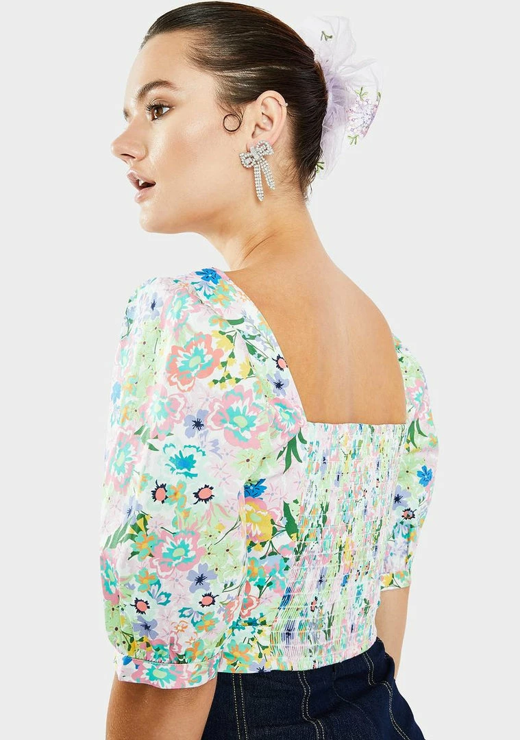 Cheapest π For Love & Lemons Jardine Crop Top 𧨠4 For Love & Lemons Jardine Crop Top