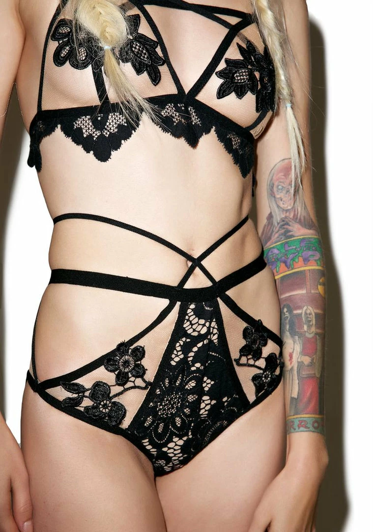 Buy π For Love & Lemons Lingerie & Sleepwear Dark Ruby Cross Panty π 3 For Love & Lemons Lingerie & Sleepwear Dark Ruby Cross Panty