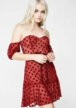 For Love & Lemons Dresses Dotty Strapless Dress