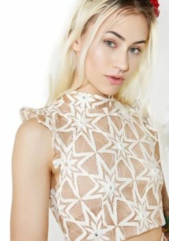 For Love & Lemons Tops Metz Crop Top