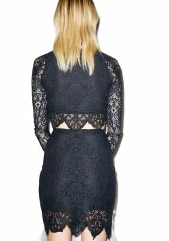 For Love & Lemons Bottoms Midnight Mini Skirt