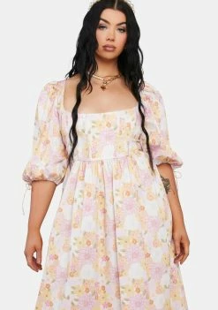For Love & Lemons Midi & Maxi Plus Carrie Midi Dress