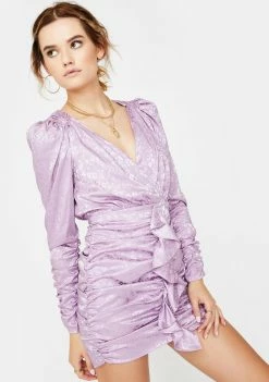 For Love & Lemons Fiji Cross Front Mini Dress Dresses