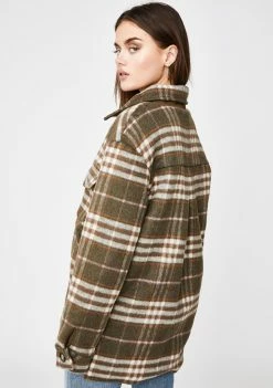 For Love & Lemons Outerwear Courtney Plaid Jacket