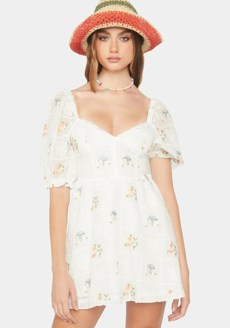 Discount π For Love & Lemons Yolanda Puff Sleeve Mini π Dress π 1 For Love & Lemons Yolanda Puff Sleeve Mini Dress