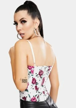 For Love & Lemons Tops Bobbie Floral Corset Top