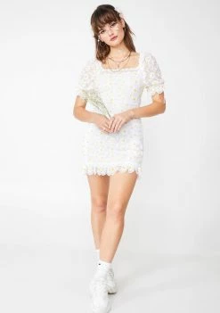 For Love & Lemons Brulee Daisy Mini Dress Dresses