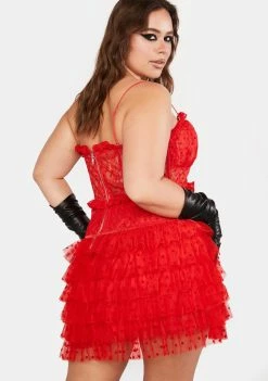 For Love & Lemons Plus Jules Mini Dress