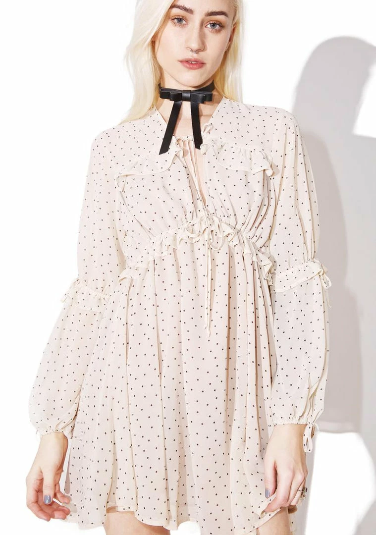 Budget π For Love & Lemons Creme Dot Truffles A-Line π Dress π Dresses π 1 For Love & Lemons Creme Dot Truffles A-Line Dress Dresses