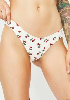 For Love & Lemons Mon Cheri Hi Rise Bikini Bottom