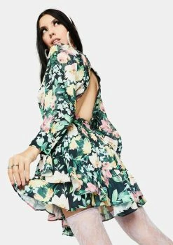 For Love & Lemons Dresses Shiloh Floral Mini Dress