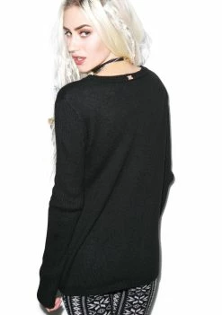 For Love & Lemons Little Miss Naughty Sweater Tops