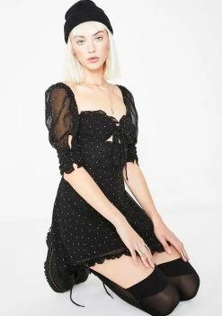 For Love & Lemons Lucky Dice Mini Dress